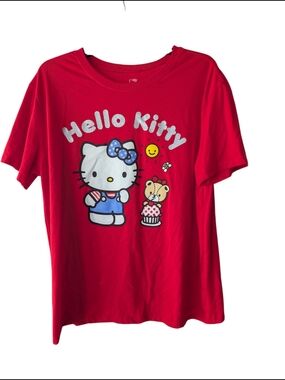 Hello Kitty Red Short Sleeve Graphic Tee Sz.L